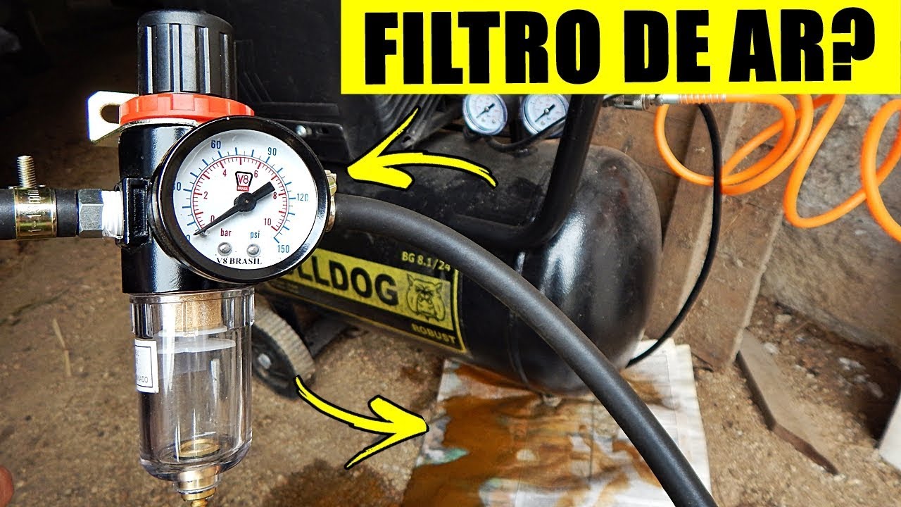 FILTRO NO COMPRESSOR DE AR... NÃO DEIXEM DE USAR!!!