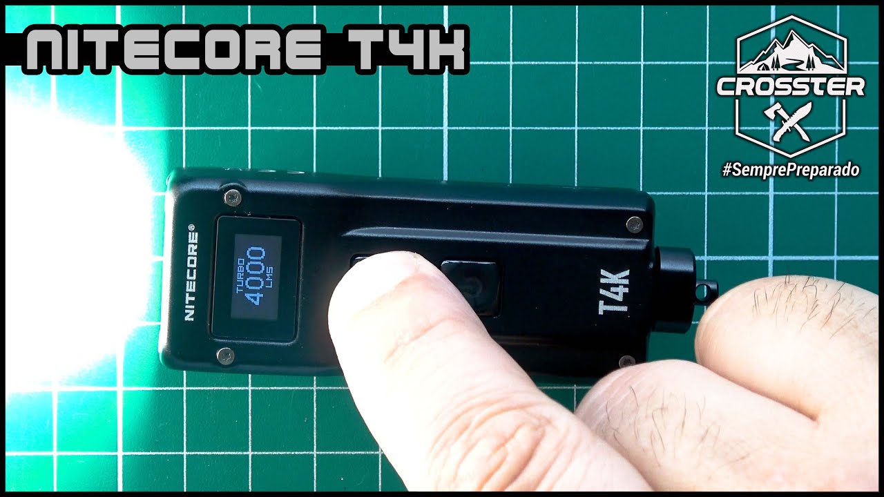 A Menor Lanterna do Mundo com 4000 Lúmens! Nitecore T4K - #UnboxingCrosster