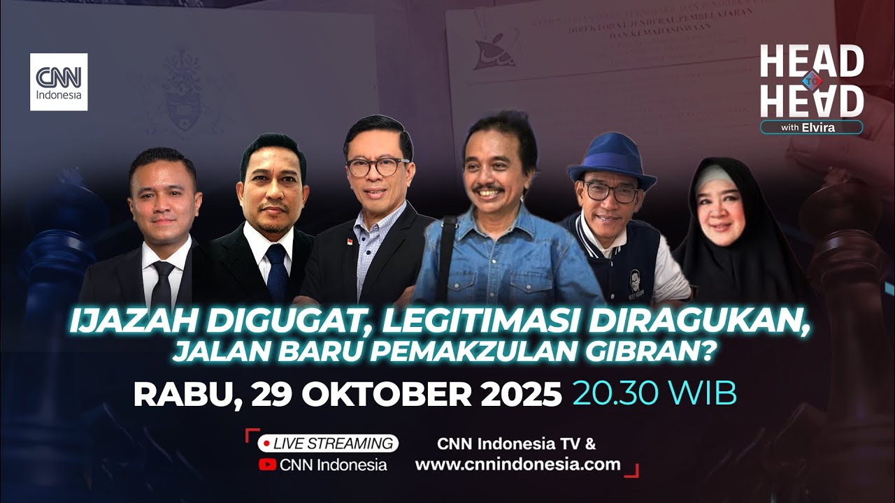 Ijazah Digugat, Legitimasi Diragukan, Jalan Baru Pemakzulan Gibran? | Head To Head With Elvira