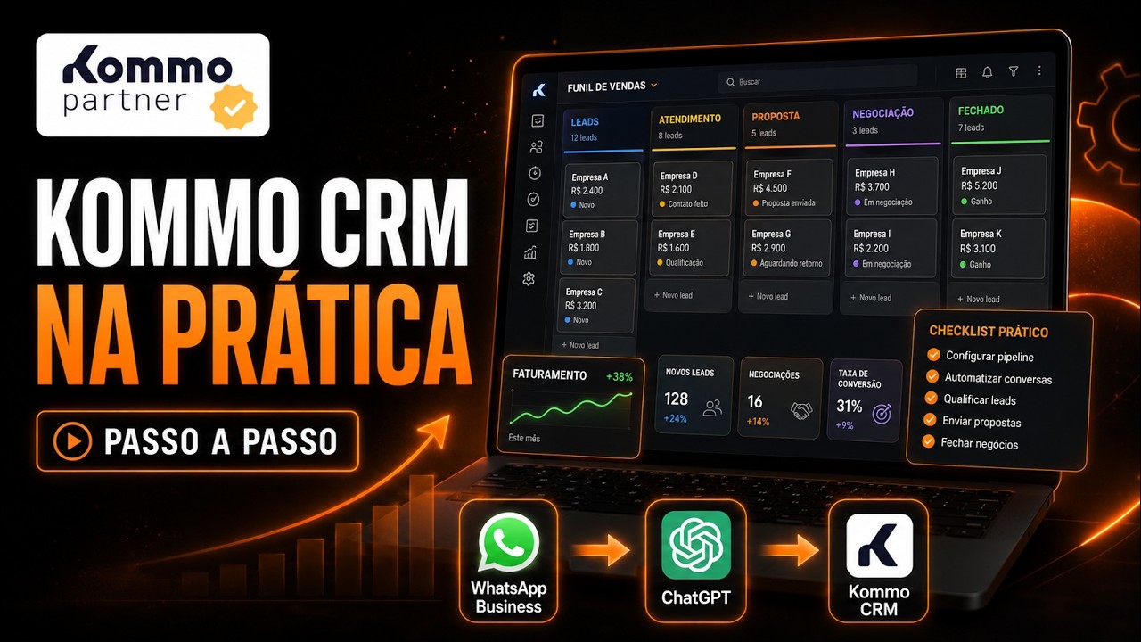 Kommo CRM na Prática: CRM + WhatsApp + Bots para Escalar Vendas