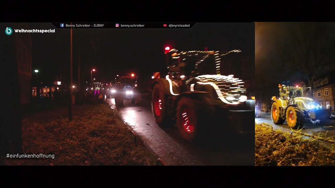 Große Lichterfahrt durch Celle am 18.12.2021 - #einfunkenhoffnung