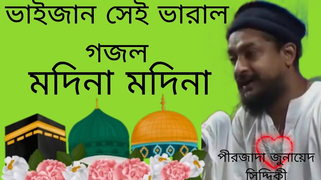 #পীরজাদাজুনায়েদসিদ্দিকী সেই ভারাল গজল মদিনা মদিনা #abbas_siddique #omar_siddique 