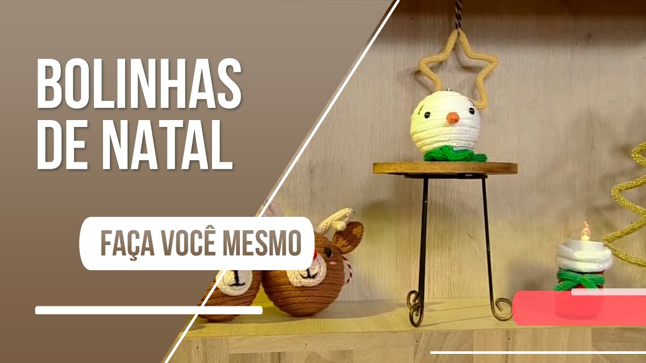 Aprenda a criar bolinhas para árvore de Natal em tricotin
