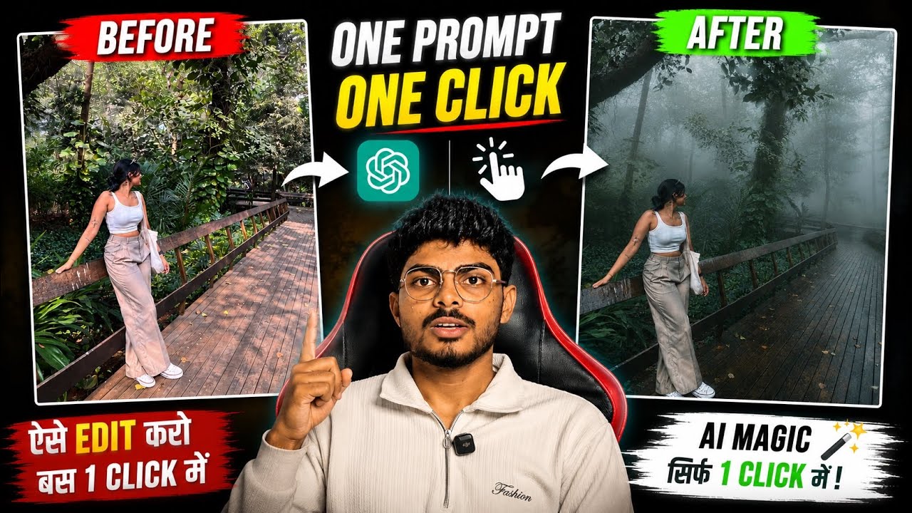Instagram trending aesthetic photo editing tutorial 🔥 | AI cinematic photo editing prompt