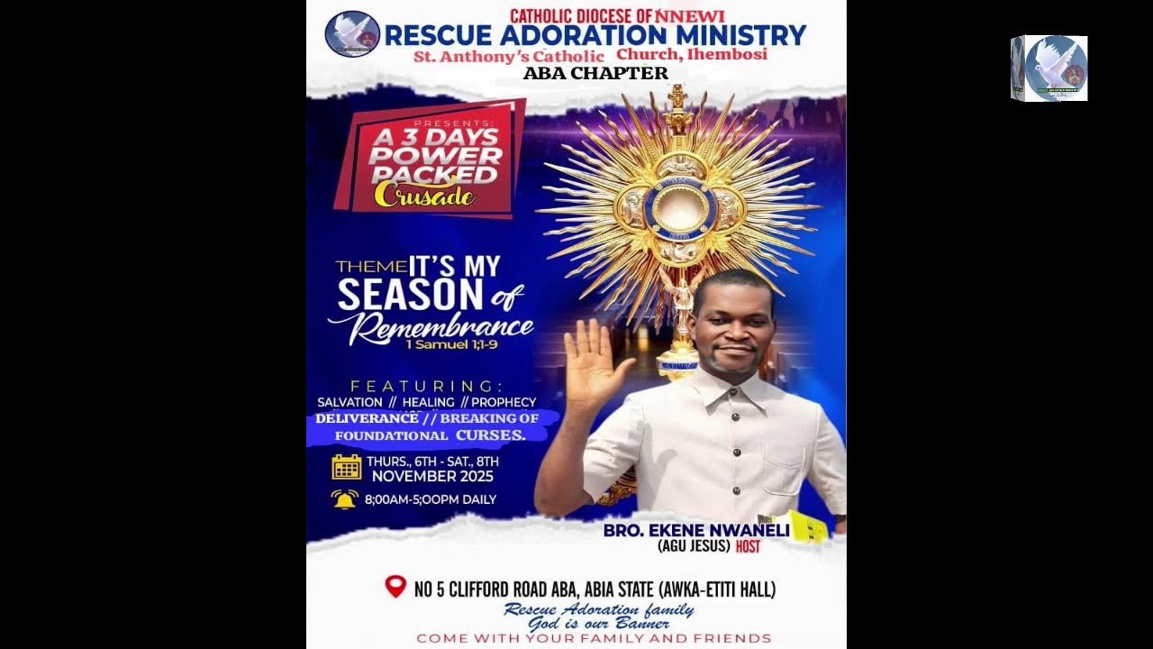 Day 2 of 3 Days Power Packed Crusade @ Aba Theme: IT'S MY SEASON OF REMEMBRANCE  1 Samuel 1:1-9