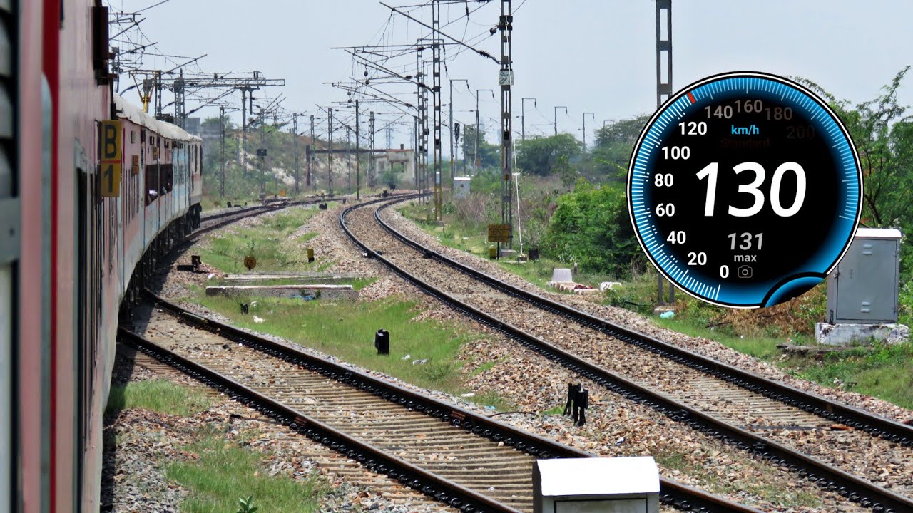 GUNTAKAL to RENIGUNTA 130 KMPH High Speed Train Journey : Onboard 20920 Kevadiya SF Express
