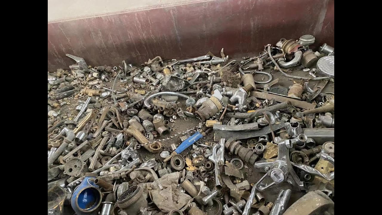 How does a scrap yard get pure Brass with a vertical hammer shredder line