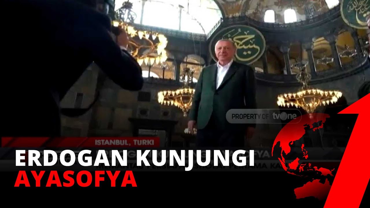 Pantau Persiapan Sholat Jumat, Erdogan Kunjungi Hagia Sophia | tvOne