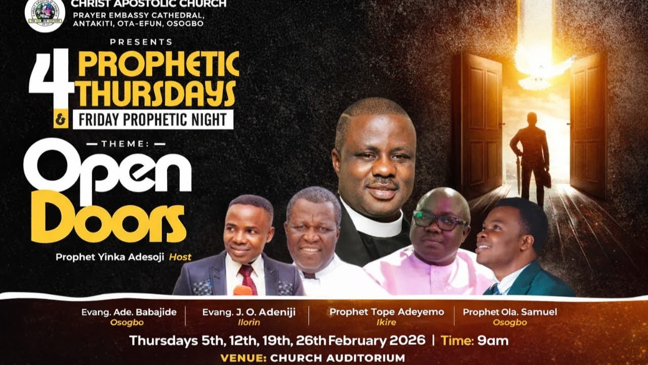 Friday Prophetic Night || Theme: Open Doors