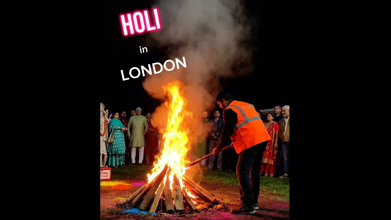 Holi in LONDON | लंडन ची होळी 🔥#viral #holi #youtube #youtuber #shorts 