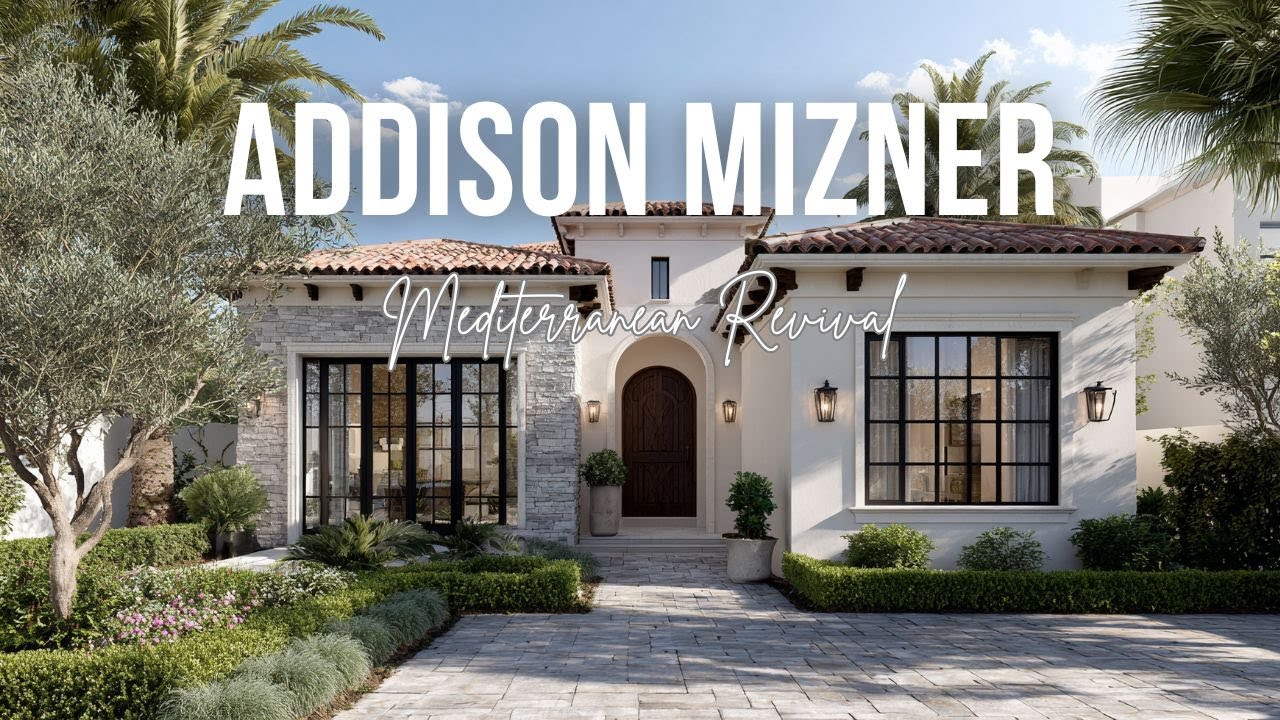 Charming Mediterranean Revival Family Home Inspired by Addison Mizner Signature Style