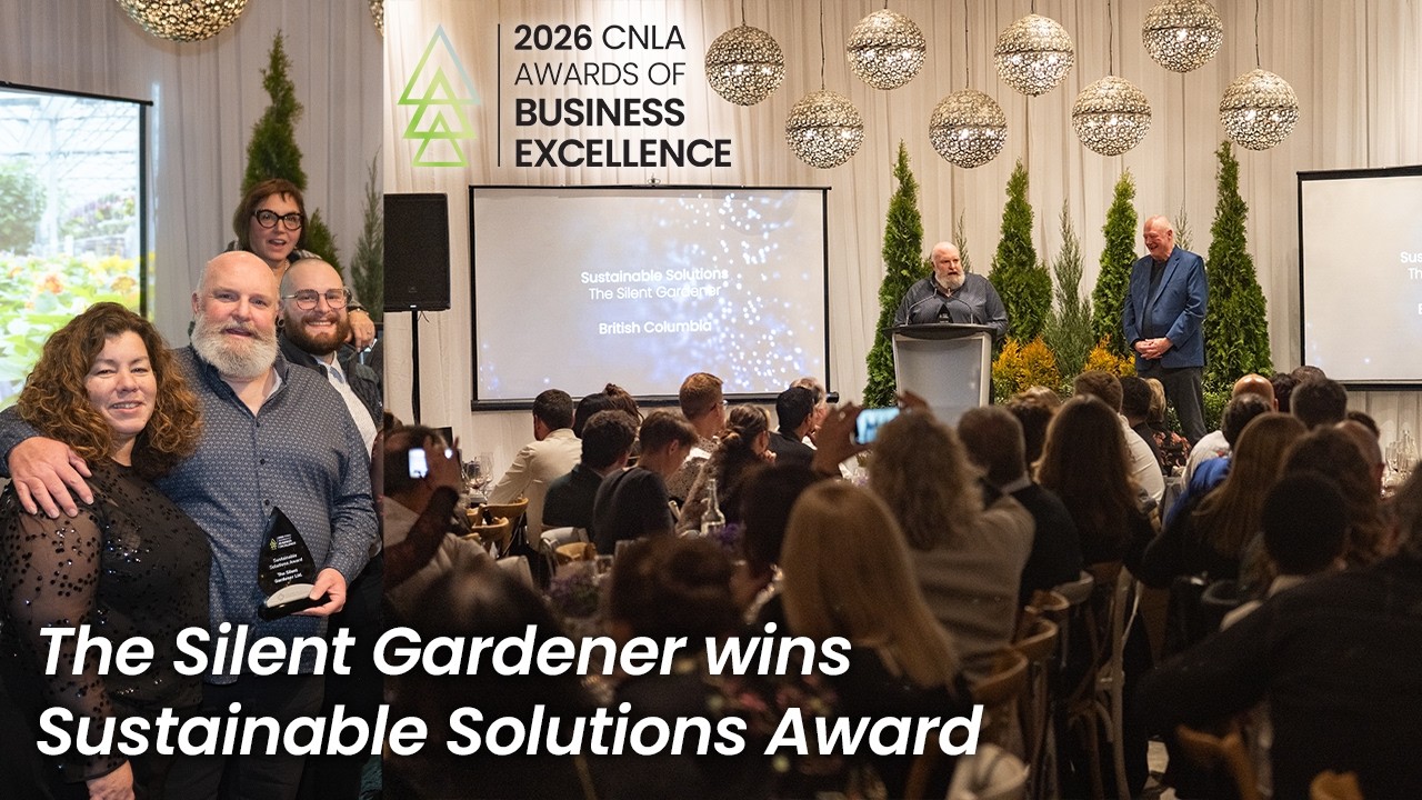 The Silent Gardener wins the 2026 Sustainable Solutions Award