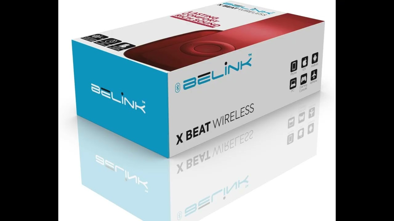 BeLink X Beat Wireless Foldable Headphones (Limited Red) &ndash; Premium Sound, Bold Style!