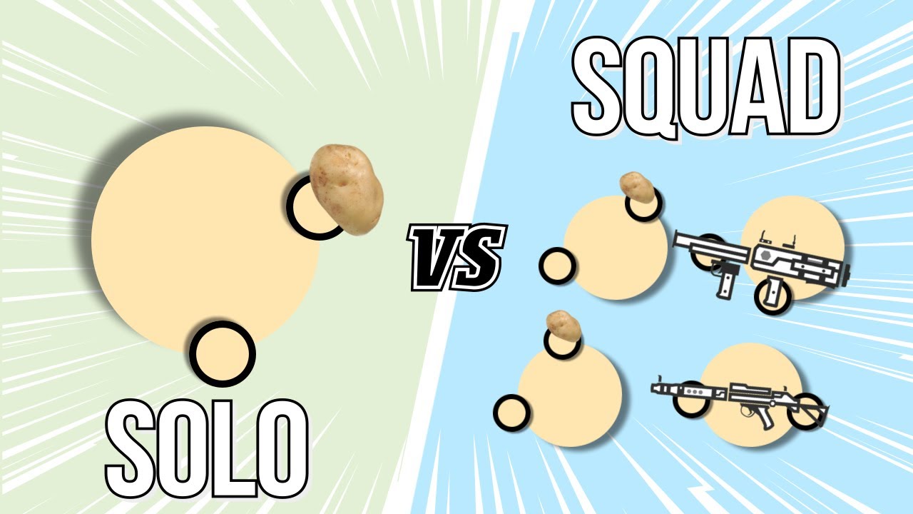 (survev.io) Solo🕺 vs Squad🕺🕺🕺🕺 in potato mod!!! #survivio #survevio @NURWAR-ws