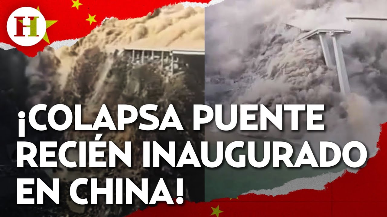 ¡No duró nada! China investiga colapso de puente kilómetro a pocos meses de ser inaugurado