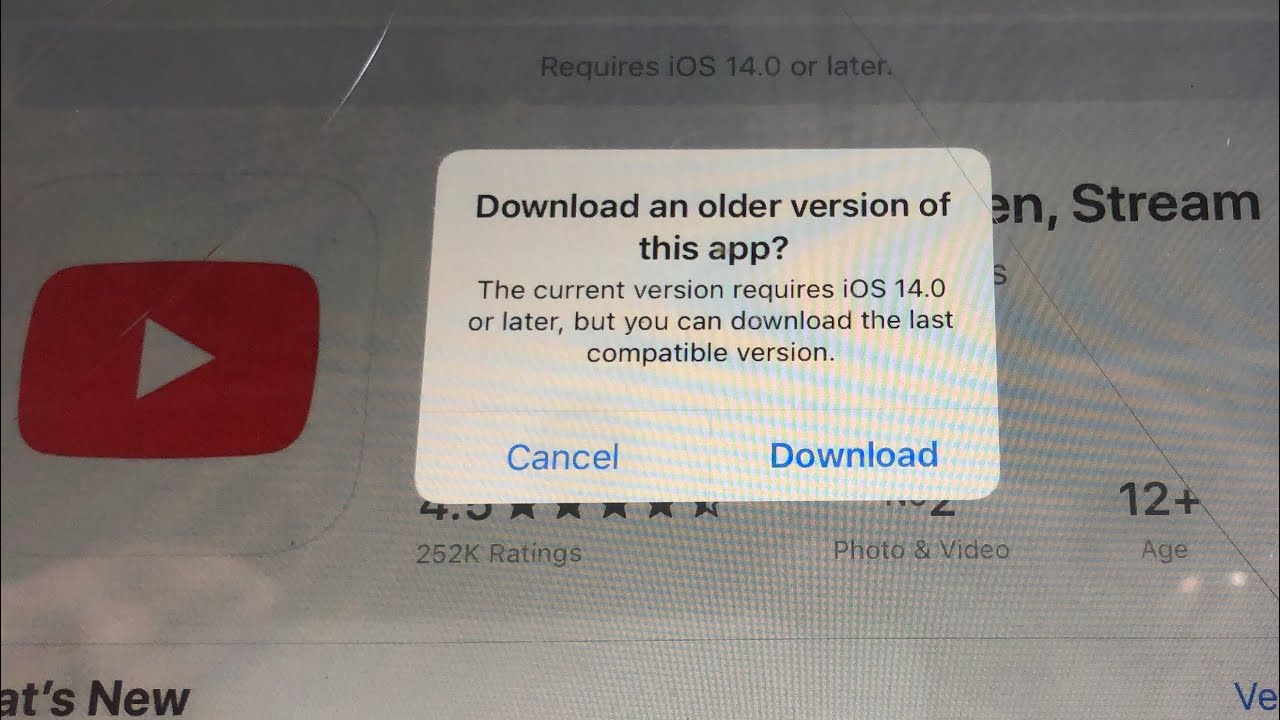 Download an older version of this app