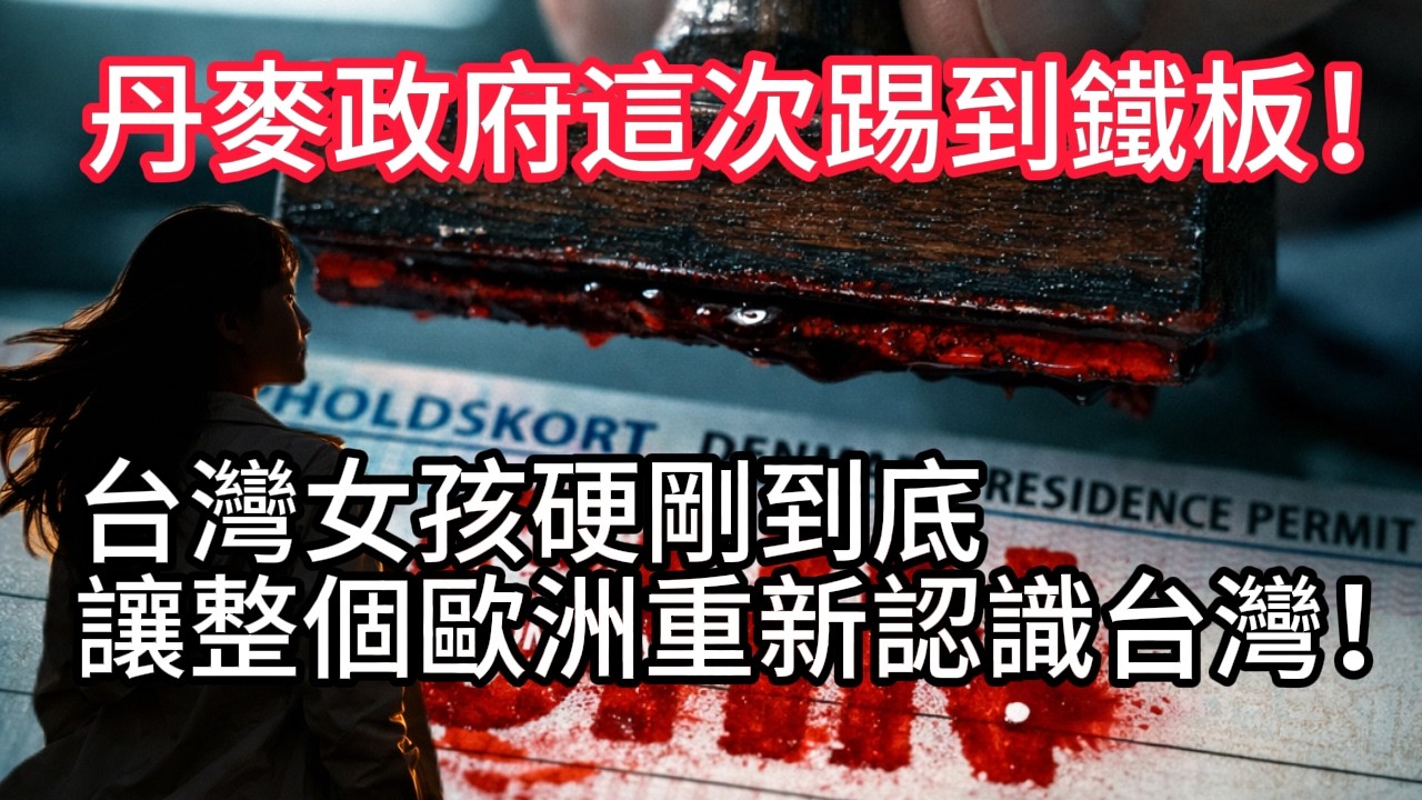 丹麥政府這次踢到鐵板！台灣女孩硬剛到底，讓整個歐洲重新認識台灣！