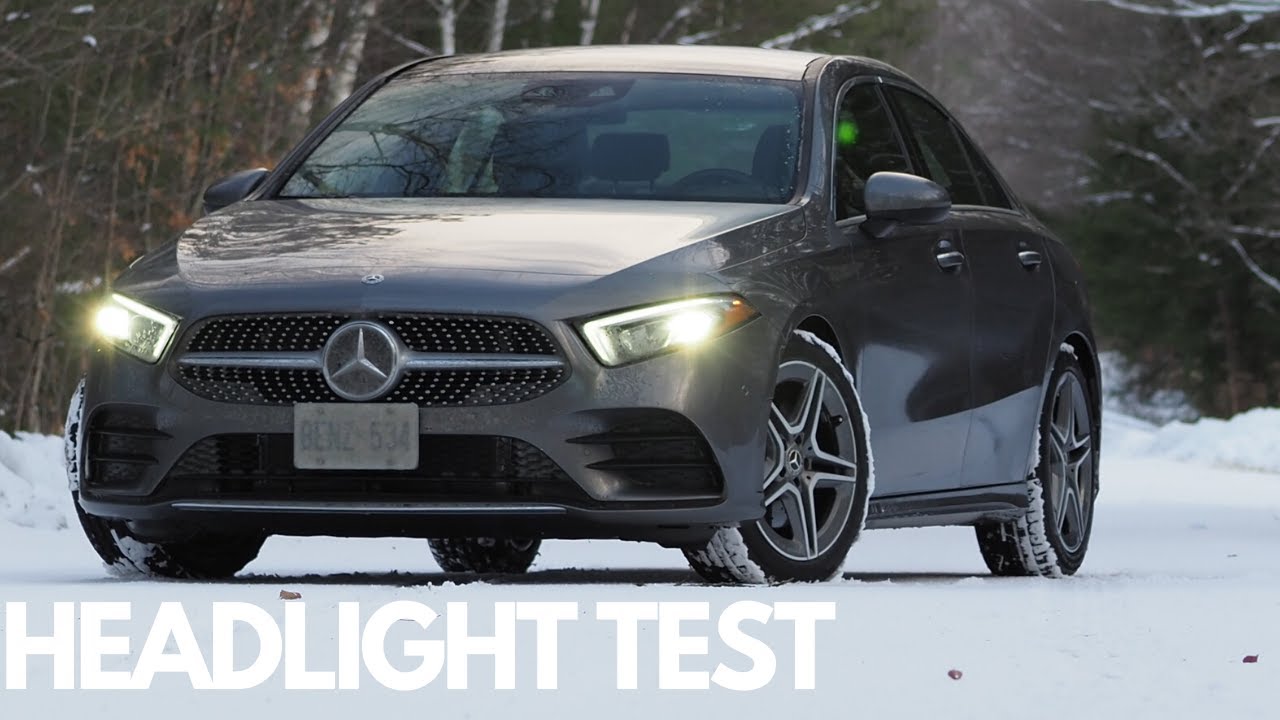 Mercedes A Class A220 LED Headlight Test