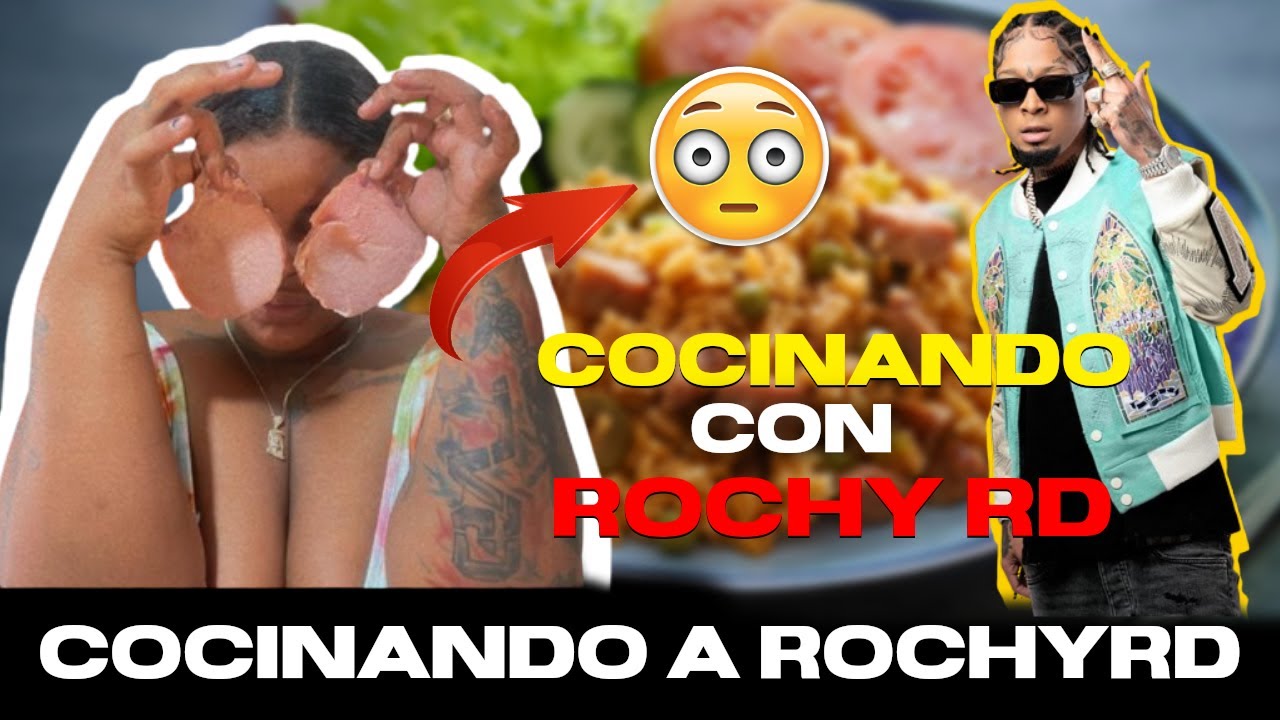LUNES EN CASA DE @RochyRD  COCINANDO ARROZ CON CHULETA