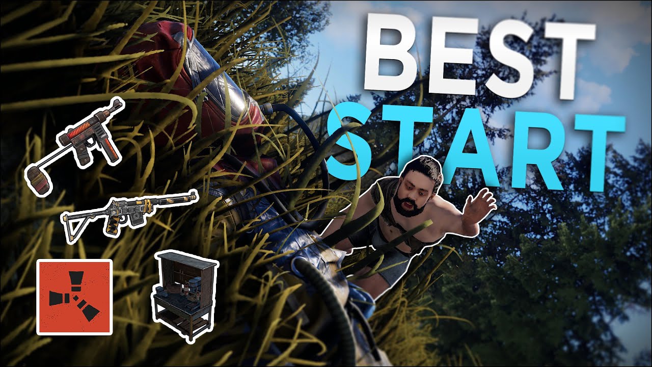 COUNTERING the ENEMY RAID for the BEST START EVER! - Rust Solo Survival #1