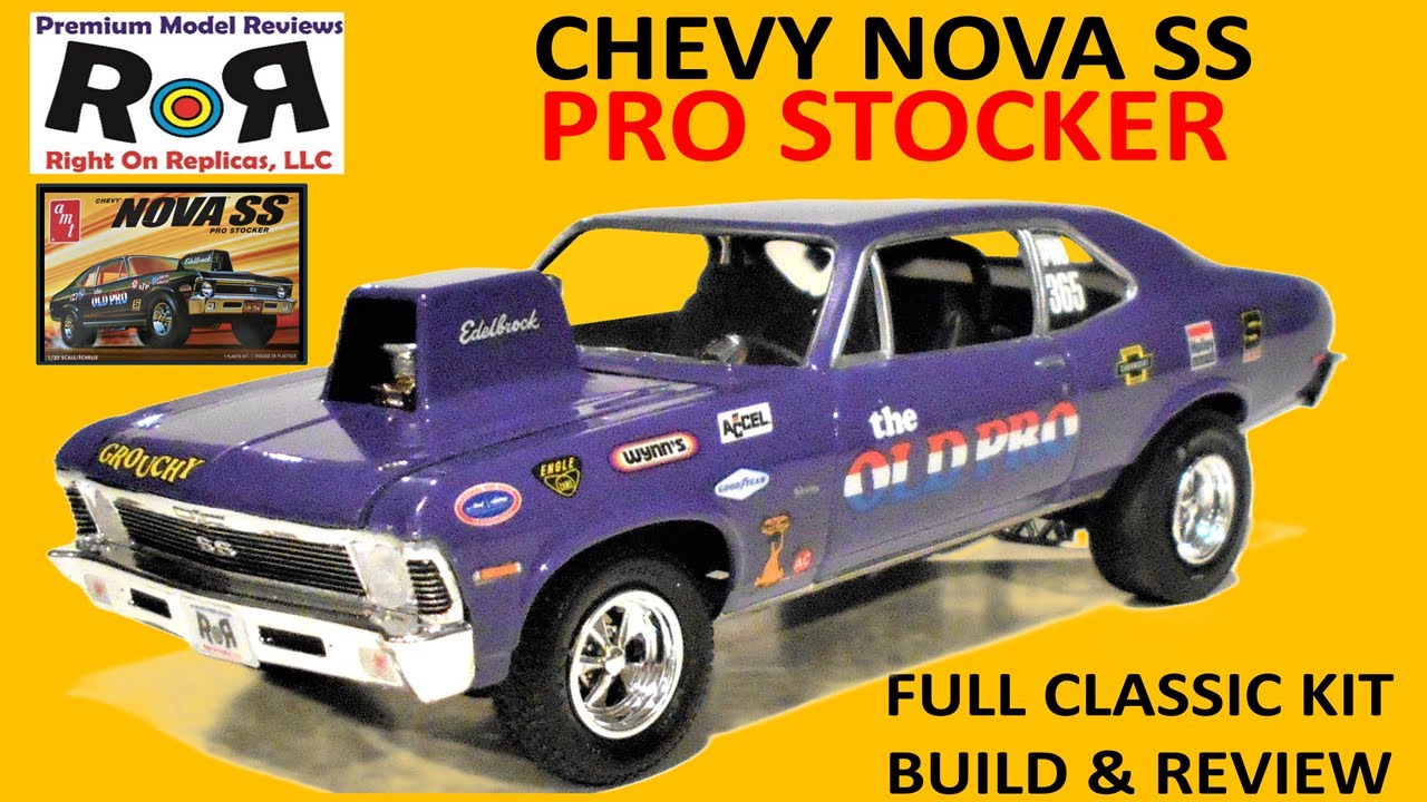 Chevy Nova SS Pro Stock Car 1-25 Scale AMT 1142M