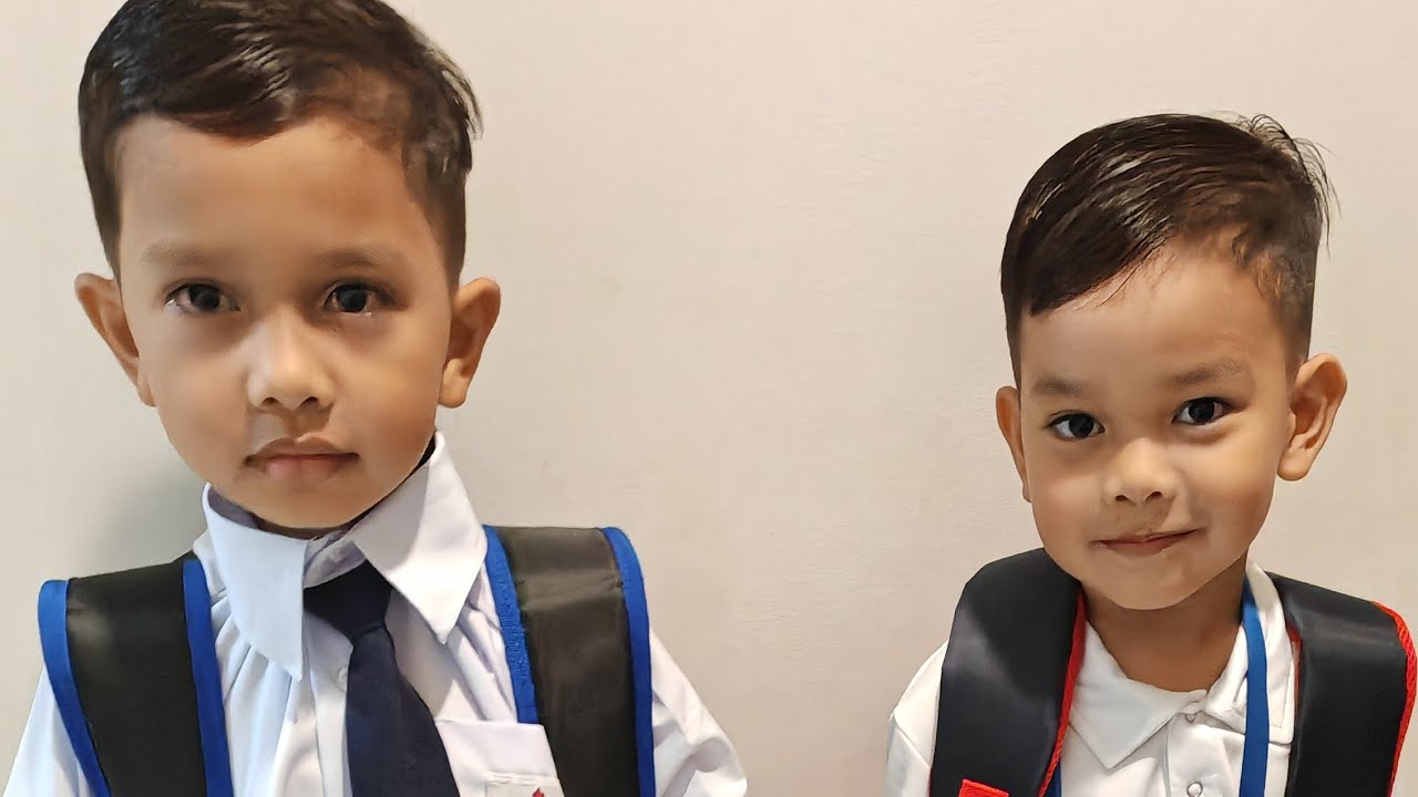 First Day Sekolah. Maliq dan Qabil menangis ke tak? 