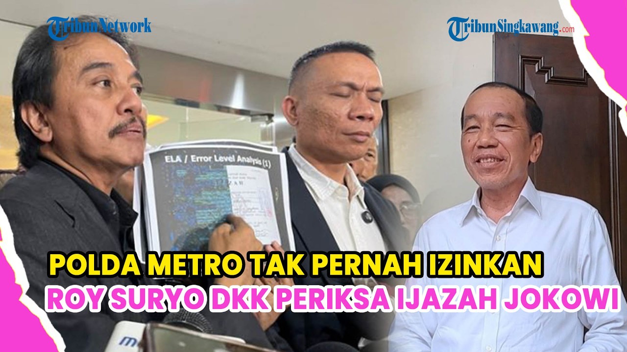 TEGASKAN TAK PERNAH IZINKAN POY SURYO DKK PERIKSA IJAZAH JOKOWI, POLDA METRO DIMINTA BUKA 709 BARBUK