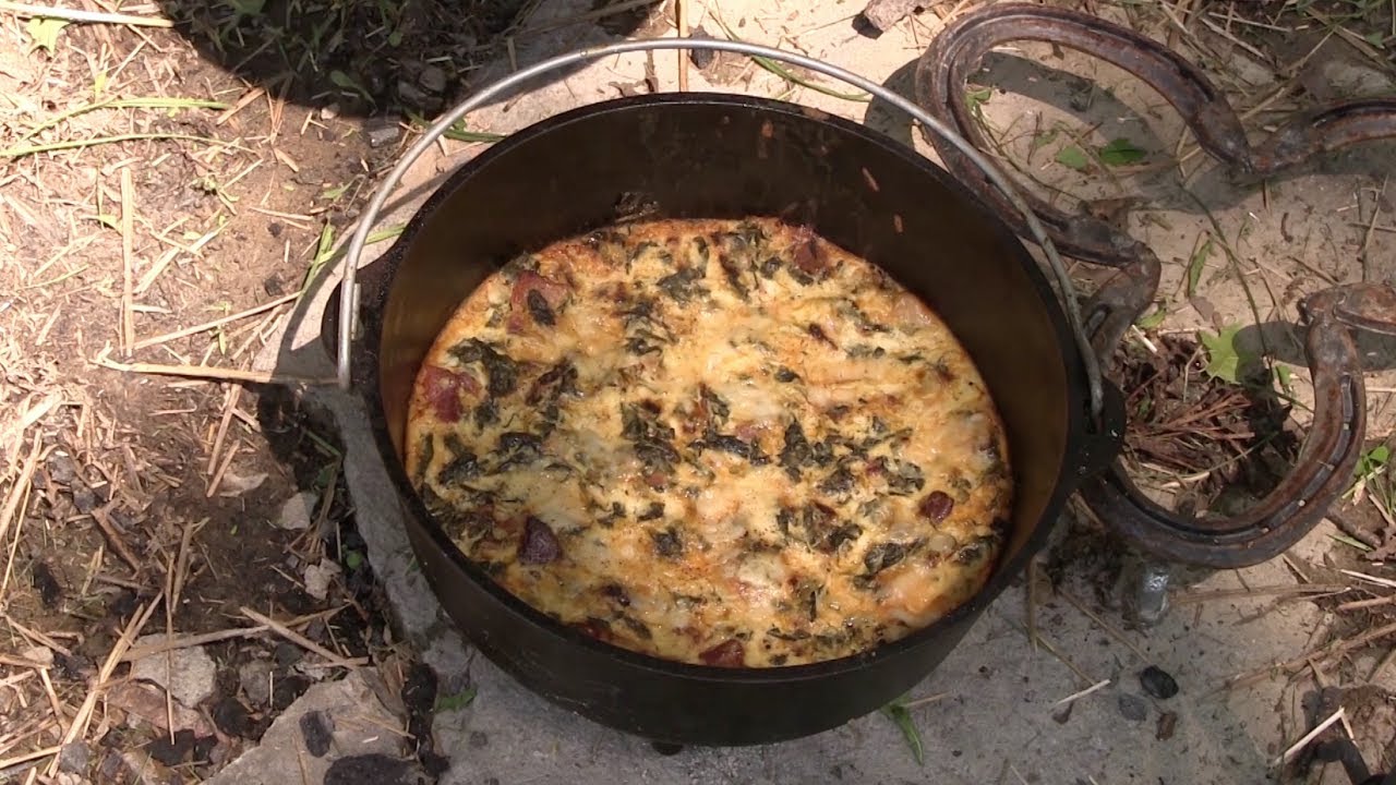 Cowboy Camper Cooking - Breakfast Pie (Quiche)