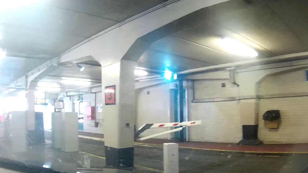 Carpark barrier vs head epic fail