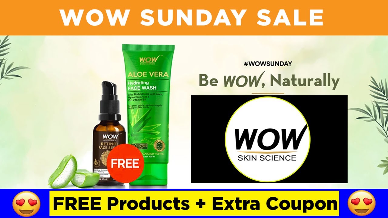 WOW SUNDAY SALE : FREE Products + Coupon code : Wow offers today