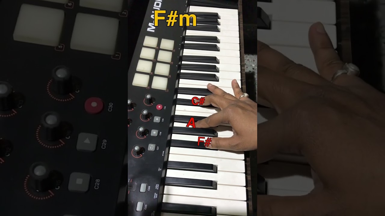 #F#m #piano #chord #status   #shorts