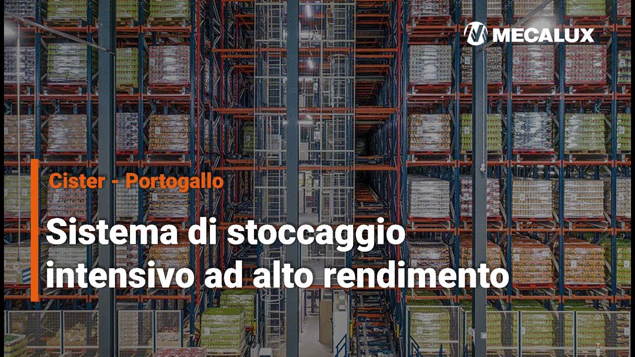 Pallet Shuttle automatico con navette nel magazzino di Cister in Portogallo