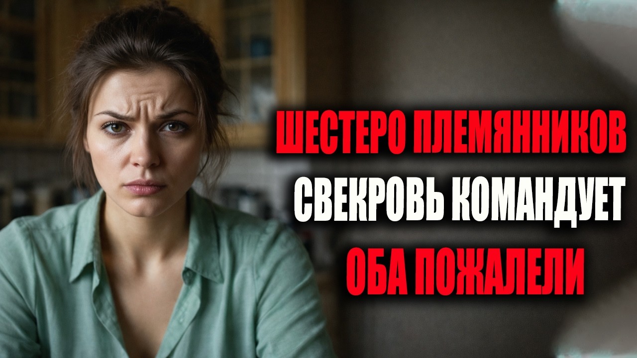 Муж свалил на меня шестерых племянников, свекровь пришла командовать — через 15 минут они пожалели!