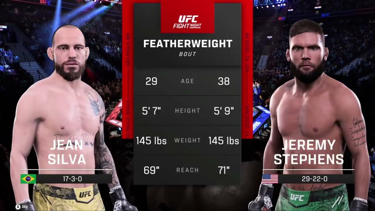 UFC 5 Men Featherweight первый тур Jaean SILVA (Бразилия) - Jeremy STEPHENS (США)