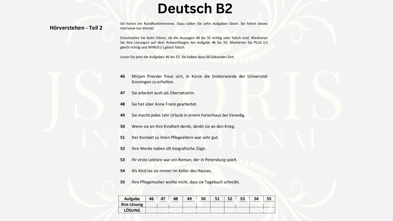 B2 Hören 2024-2025 Latest Telc B2 new Pattern |Übungstest| #Telcb2 #B2 #TelcB2 #Telcb2prüfung