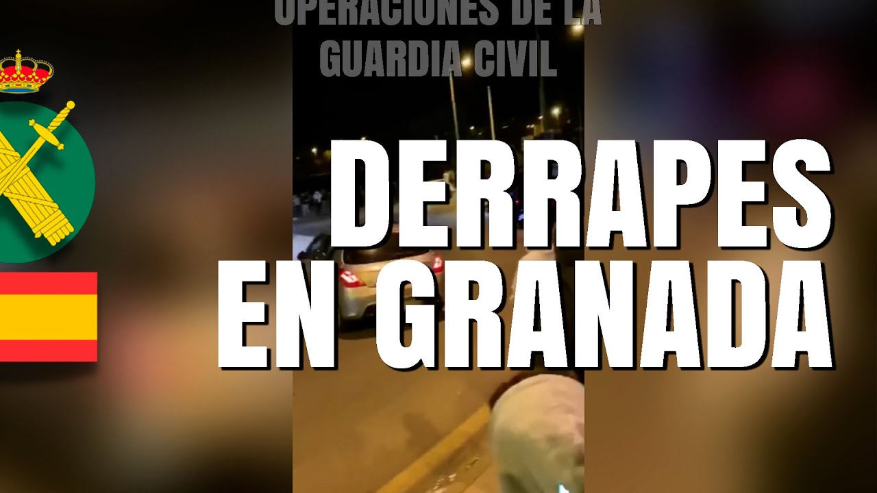 Detenidos tres jóvenes por hacer peligrosos derrapes en una rotonda de Granada repleta de gente
