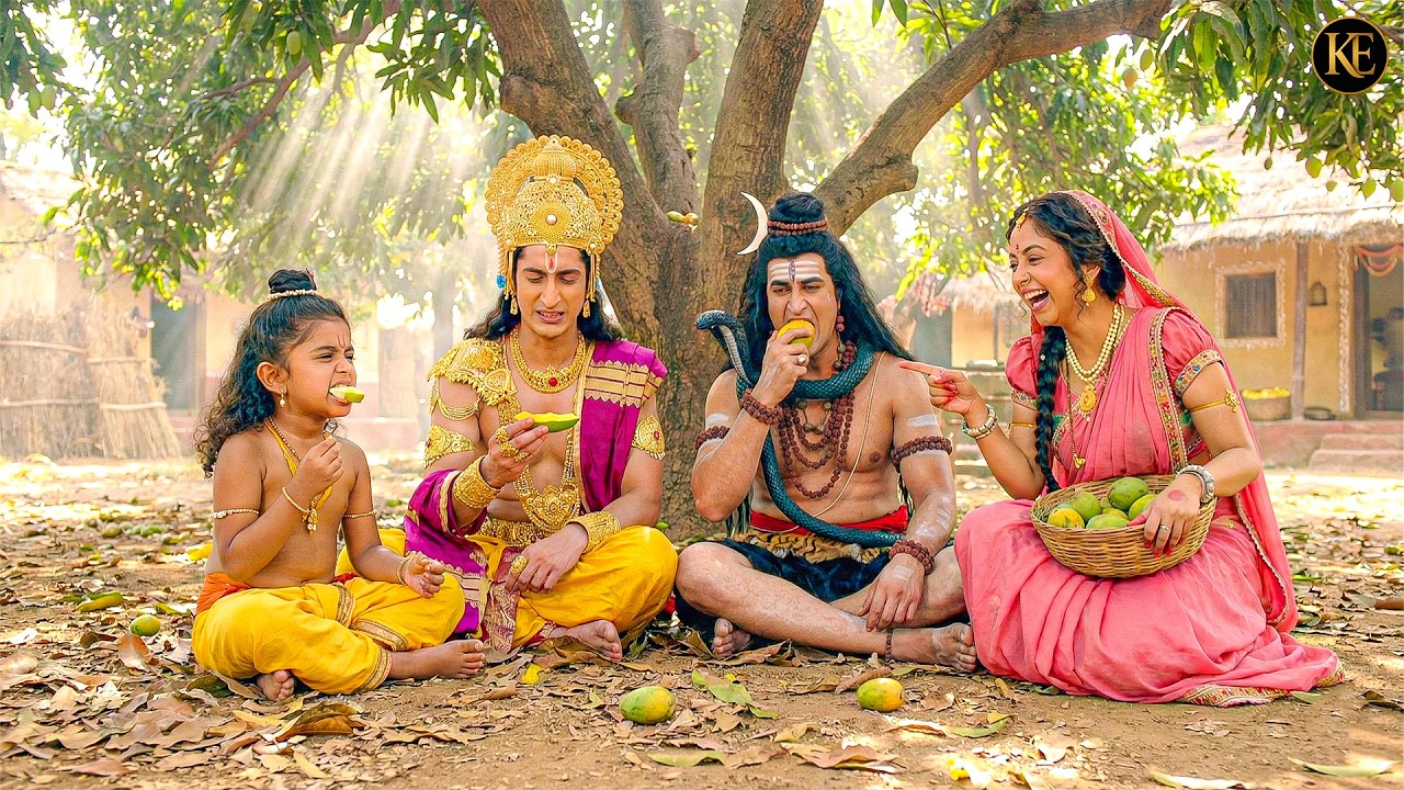 यशोदा मैया ने बाल कान्हा, महादेव और विष्णु भगवान को खिलाए खट्टे आम! || YMKN || Shree Krishan leela