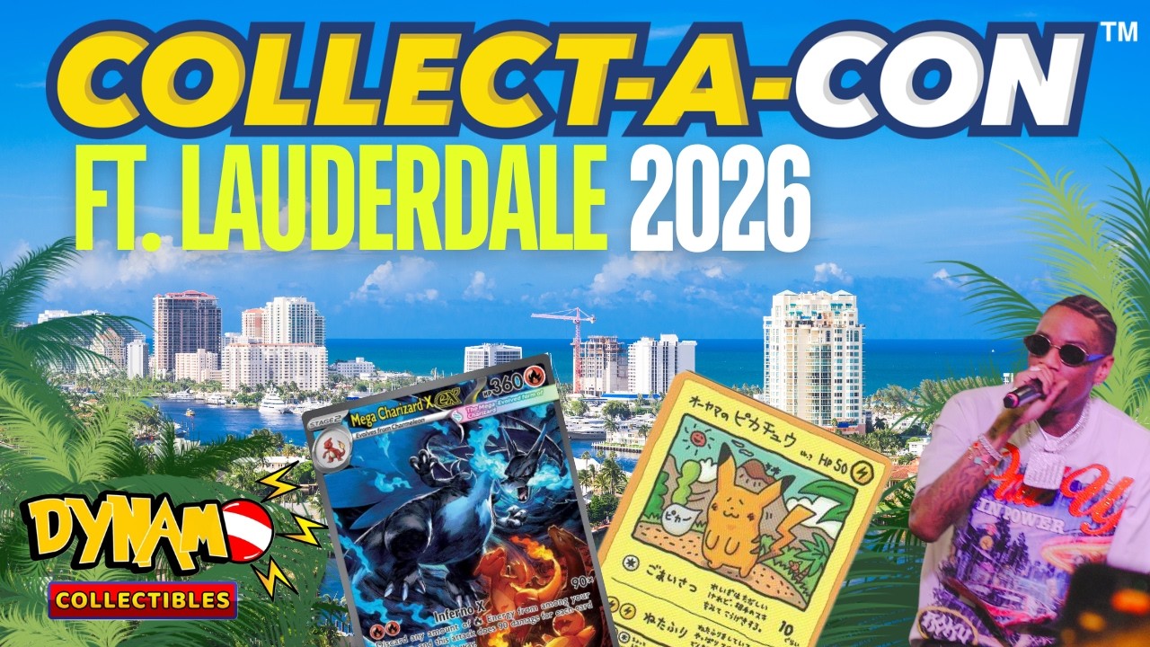 Компания Dynamo Collectibles захватит выставку Collect-A-Con в Форт-Лодердейле в 2026 году! 🔥 Pok...
