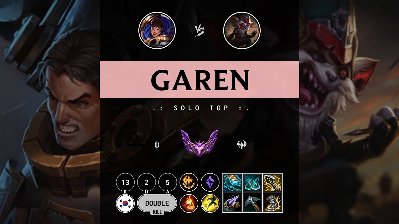 Garen Top vs Kled - KR Master Patch 14.10