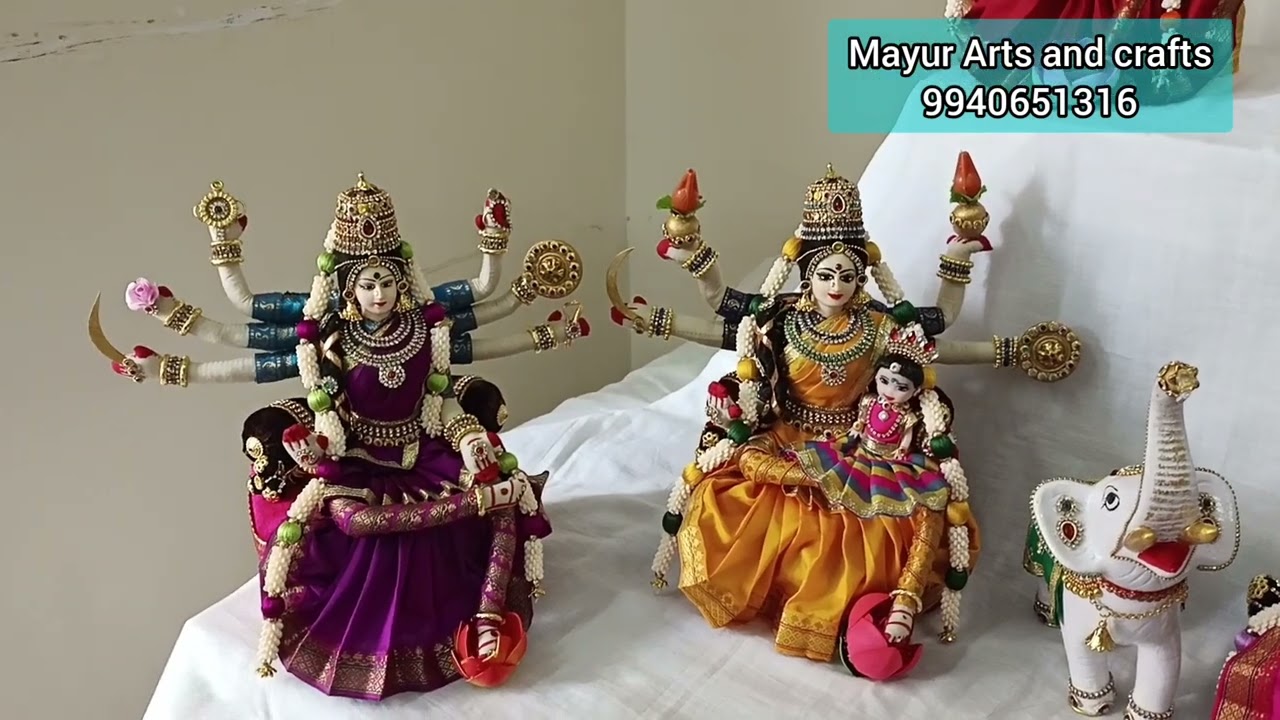 AshtaLakshmi Set || Hand made dolls || varalakshmi Pooja