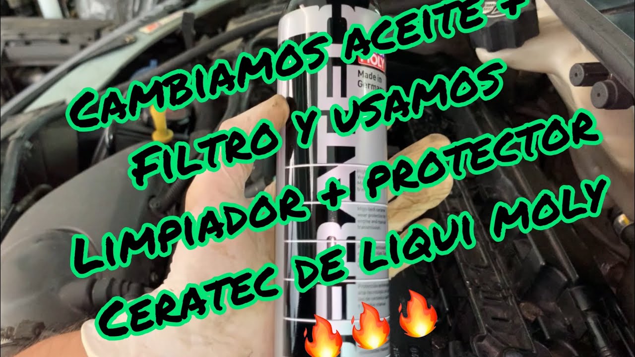 Como cambiar aceite + filtro de aceite + como usar ceratec de liqui moly peugeot 206 gti s16 mk1
