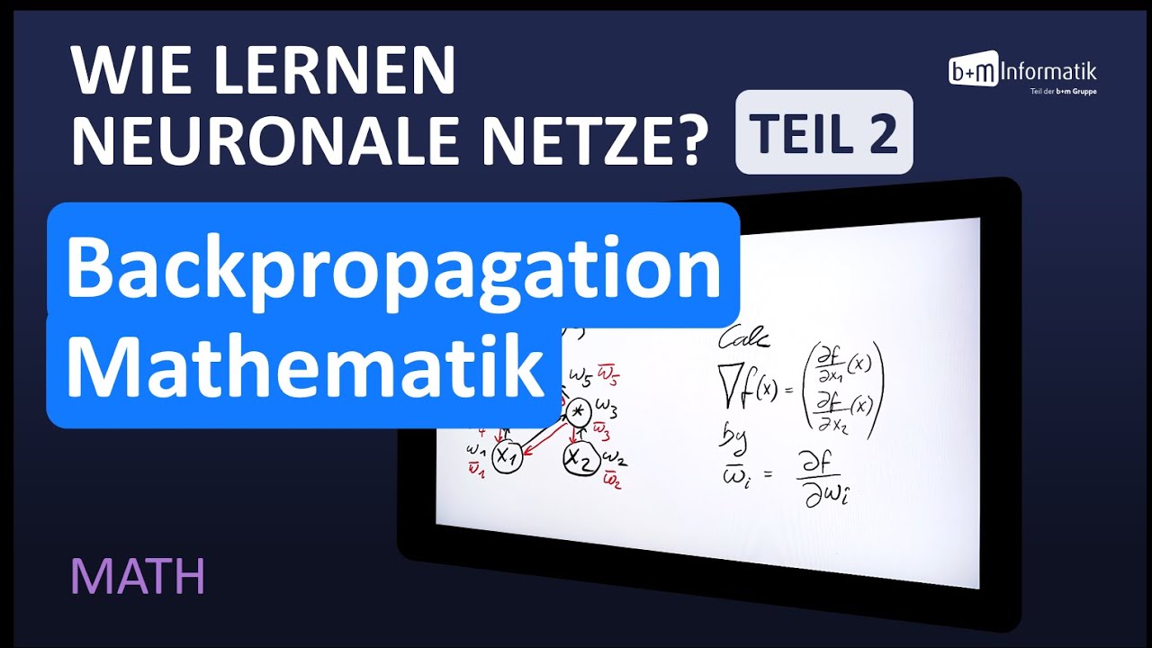 Wie lernen künstliche neuronale Netze? Teil 2: Die Mathematik hinter dem Backpropagation-Algorithmus
