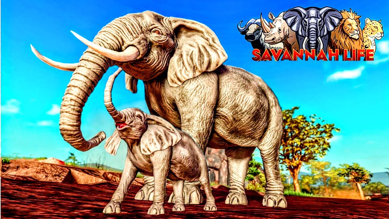 Vida de ELEFANTE no Savannah Life ROBLOX.