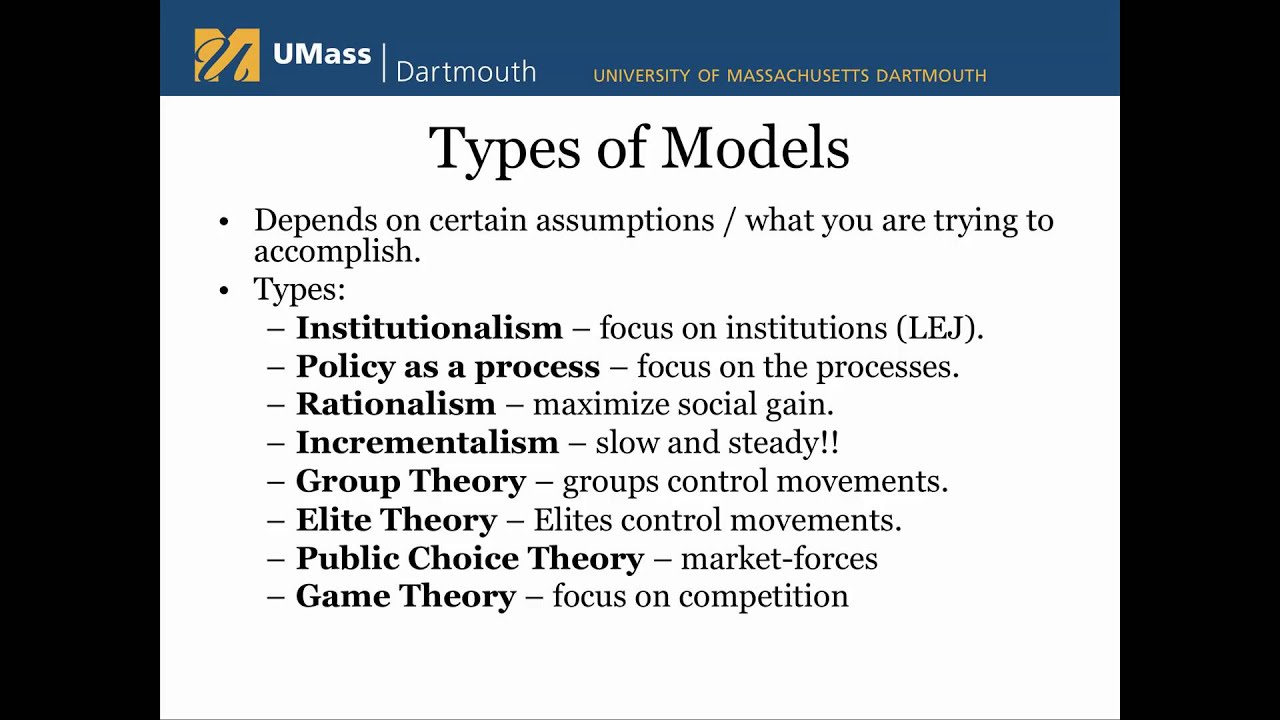 Public Policy Models