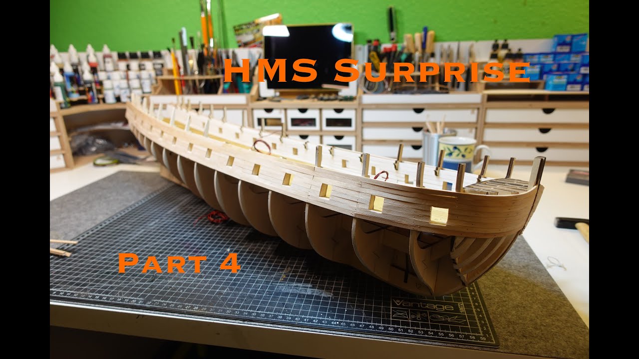 HMS Surprise – Artesania Latina | Bauabschnitt 3: Straaken, Stückpforten und Beplankung