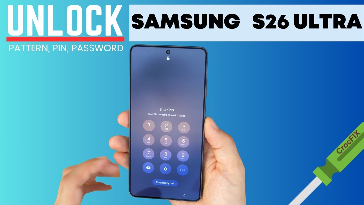Samsung S26 ULTRA UNLOCK / Remove PIN / PASSWORD / Screen Lock