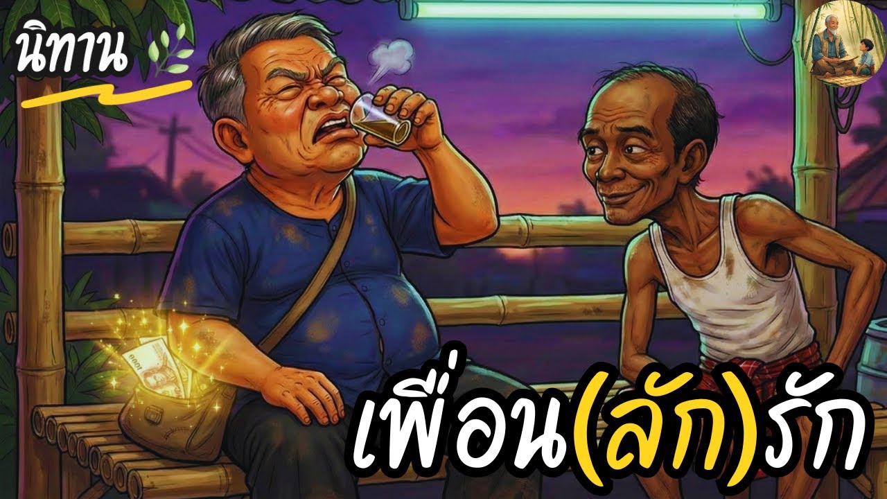 นิทาน | เพื่อน(ลัก)รัก | ลุงบุญพกเงินไปกินเหล้ากับลุงมี ตื่นมาเงินหายแต่เพื่อนรักปฏิเสธจะทำยังไงดี
