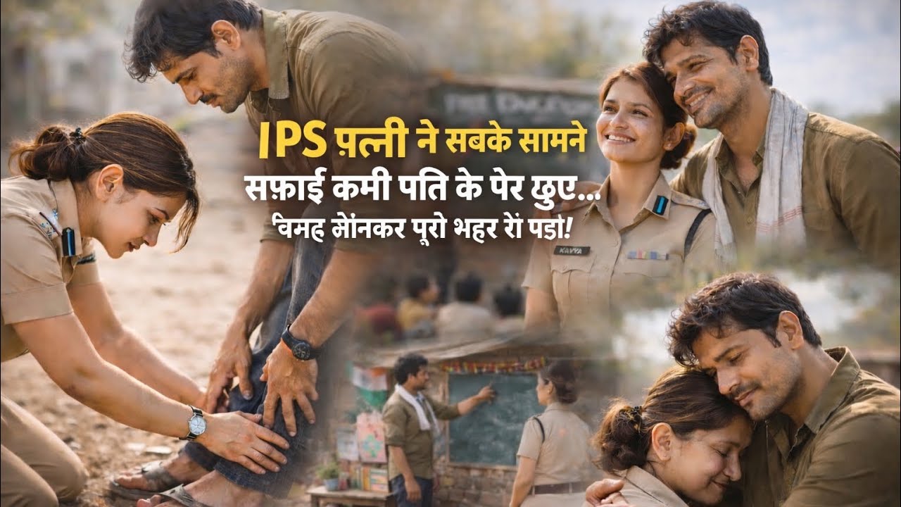 IPS पत्नी ने सबके सामने सफाई कर्मी पति के पैर छुए… वजह जानकर पूरा शहर रो पड़ा!