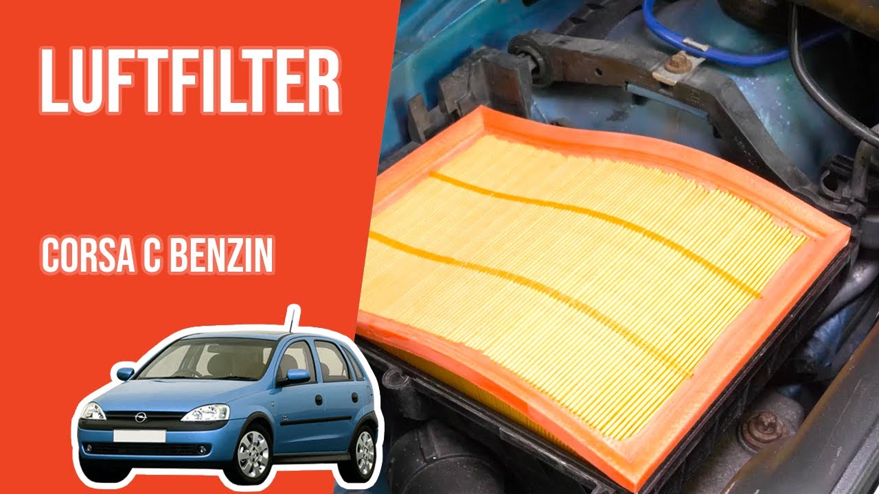 Wie Corsa C 1.4 16V Luftfilter wechseln 💨