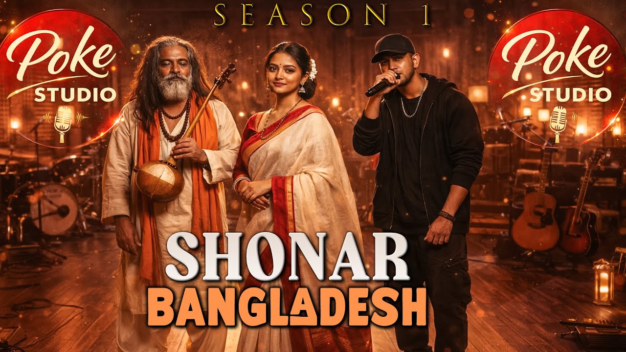 Moner Manush × Shonar Bangladesh | Lalon | Ali Hasan Rap | Milon Hobe Koto Dine | Poke Studio S1